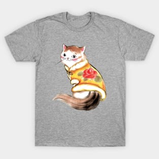 Elegant flower cat T-Shirt